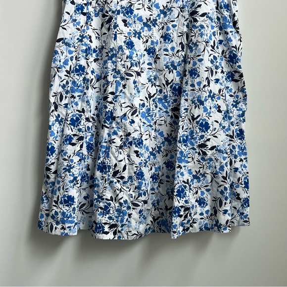 Free Assembly Cotton Sleeveless Square Neck Midi Dress 3X Floral Cottagecore - Picture 8 of 16